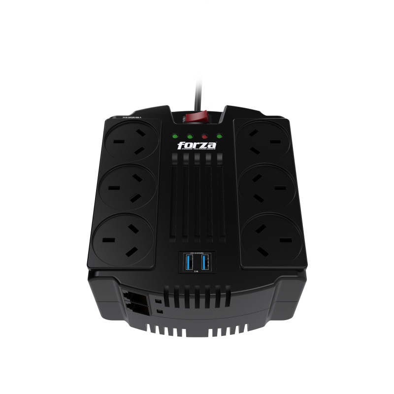 Estabilizador Forza FVR‑1202USB‑A 1200 VA Estabilizador Forza FVR‑1202USB‑A 1200 VA